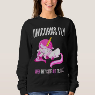Sudadera Los Unicornios Volan Cuando Salen Del Closet Unico