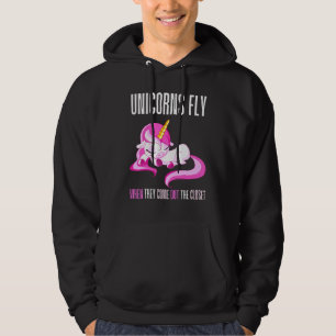 Sudadera Los Unicornios Volan Cuando Salen Del Closet Unico