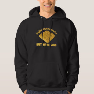 Sudadera Los Waffles Son Sólo Panqueques Con Abs Funny Brea