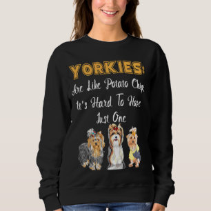 Sudadera Los Yorkies Son Como La Patata Chips Yorkshire Ter