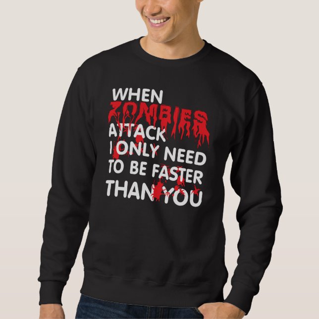 Sudadera Los zombies atacan. (Anverso)