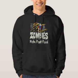 Sudadera Los zombies odian la comida rápida en Halloween co