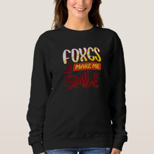 Sudadera Los zorros me hacen sonreír animal natural