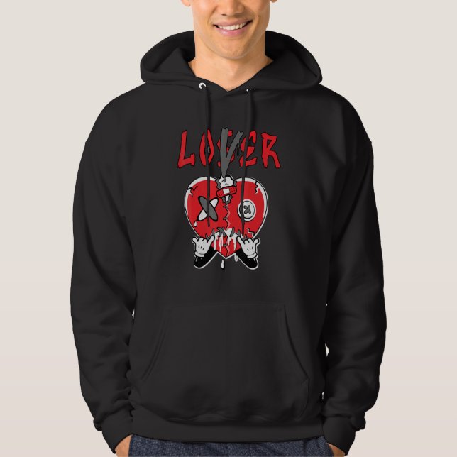 Sudadera Loser  Heart Dripping Retro Infrared 4s Matching (Anverso)