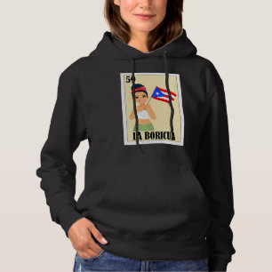Sudadera Lotería de Puerto Rico Bingo Mexicano La Boricua