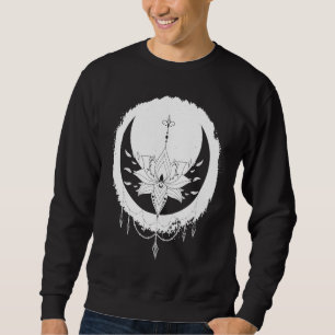 Sudadera Loto Místico  Creciente Celestial Astrológico
