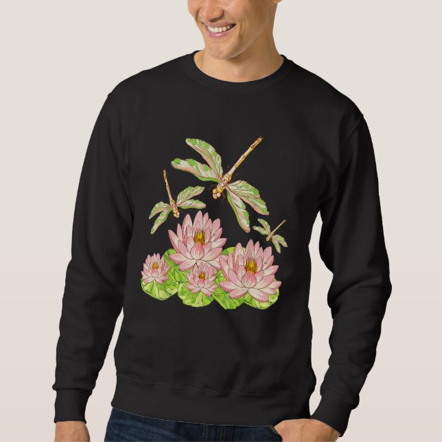 Sudadera Lotus Blossom Dragonfly  Lotus (Anverso)