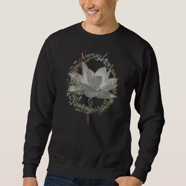 Sudadera Lotus Flower Yoga Calmation Spiritual Namaste (Anverso)