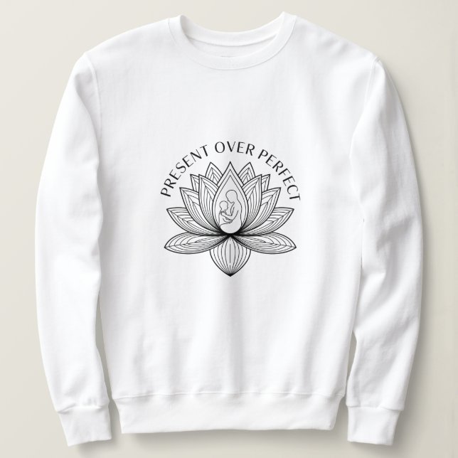 Sudadera Lotus Mother Child Present Mantra Art (Anverso del diseño)