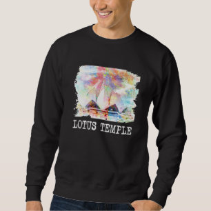 Sudadera Lotus Temple New Delhi India Bah Faith House Of Wo