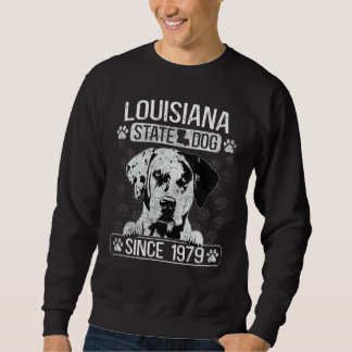 Sudadera Louisiana Catahoula Leopard Dog US State Dog Fan L
