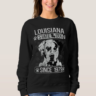 Sudadera Louisiana Catahoula Leopard Dog US State Dog Fan L