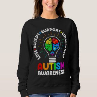 Sudadera Love Accept Support Understand Autism Awareness Mo