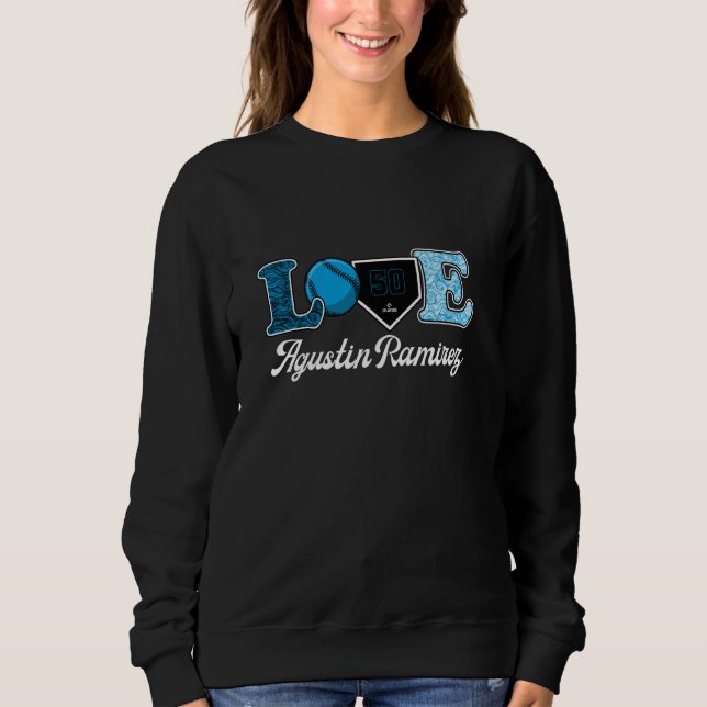 Sudadera Love Agustin Ramirez Miami Baseball MLBPA (Anverso)