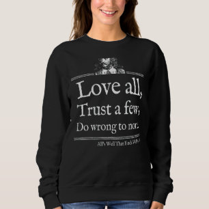 Sudadera Love All Shakespeare Cita Theatre Back Print