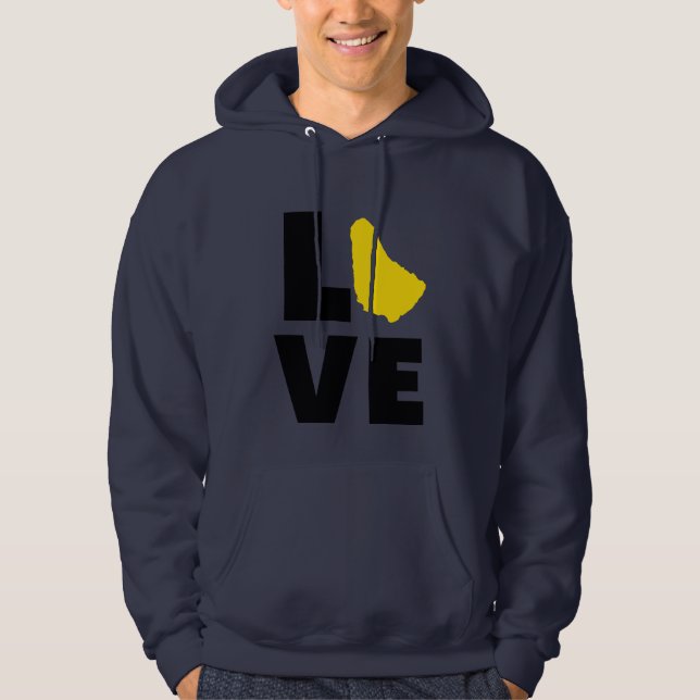 Sudadera Love Barbados Hoodie (Anverso)