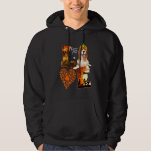 Sudadera Love Beagle Dog Paw Heart Pumpkin Halloween