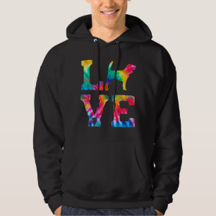 Sudadera Love Beagle Tie Dye Dog Mom Dad