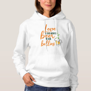 Sudadera Love & Beer St. Patrick's Day Fun-61146 Hoodie