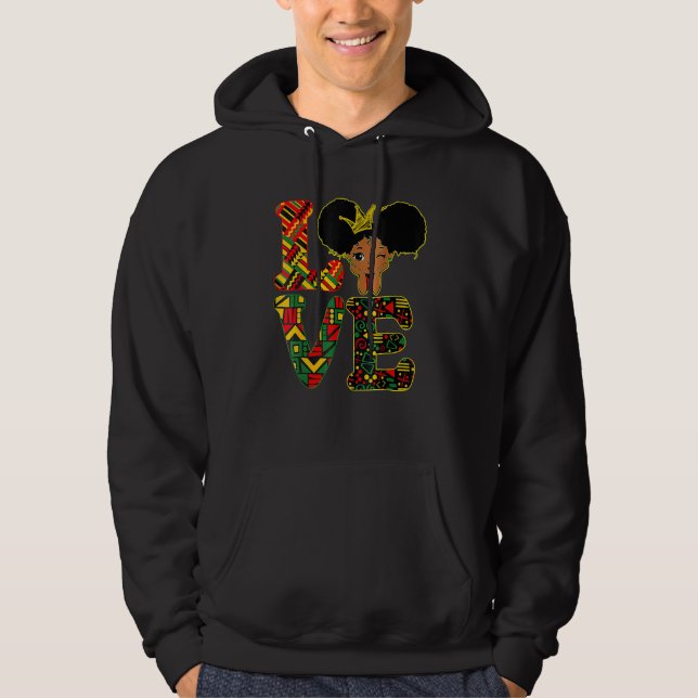 Sudadera LOVE Black History Month Strong African Toddler Gi (Anverso)