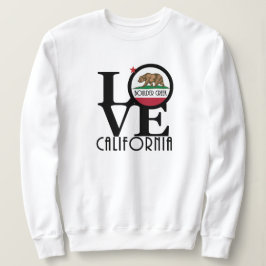 Sudadera LOVE Boulder Creek California (impresión frontal)