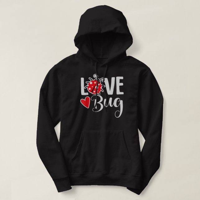 Sudadera Love Bug Cute Valentine's Day Party Ladybug (Diseño del anverso)