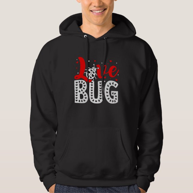 Sudadera Love Bug Valentine's Day Insect Nature Date Night  (Anverso)