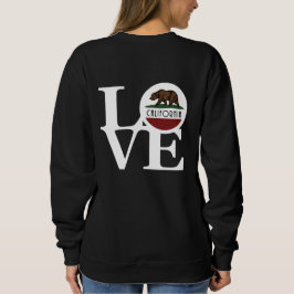 Sudadera LOVE California (texto en blanco y negro)