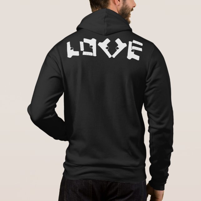Sudadera LOVE Collection Black Hoodie (Reverso)
