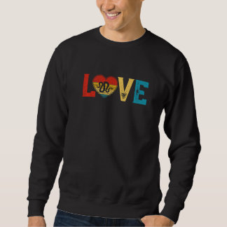 Sudadera Love Cute Snake Lover Animals Heart Valentine's Da