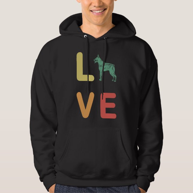 Sudadera Love Doberman 130 (Anverso)