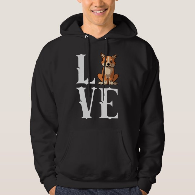 Sudadera Love Dogs Cardigan Welsh Corgi Dog Mom Owner (Anverso)