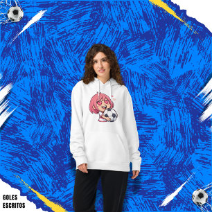 Sudadera Love for soccer kawaii anime design