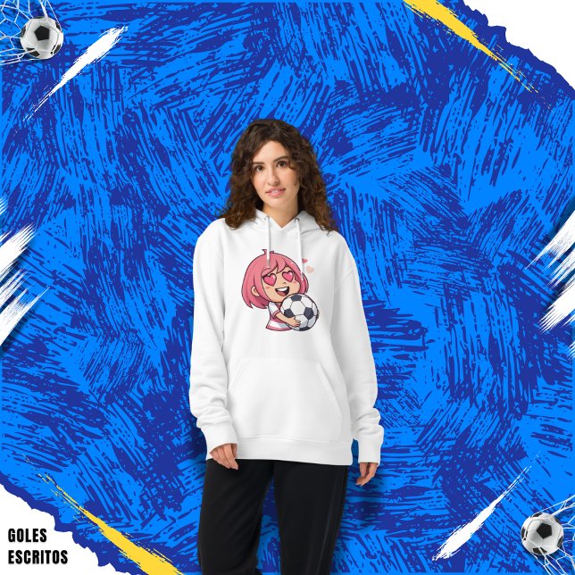Sudadera Love for soccer kawaii anime design (Subido por el creador)