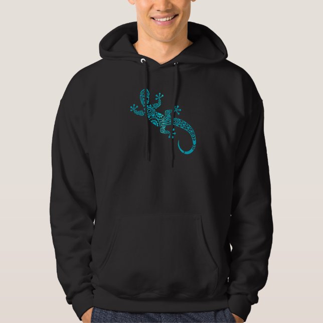 Sudadera Love Geckos Tribal Lizard Chameleon Gecko Tattoo (Anverso)