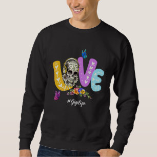 Sudadera Love Gigi Life Skull Gigi Mateo Grupo Familiar Fl