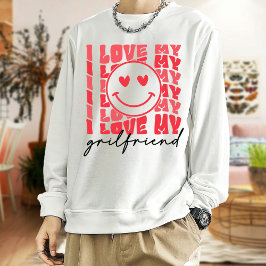 Sudadera Love Girlfriend, Chiste de regalo Día de San Valen