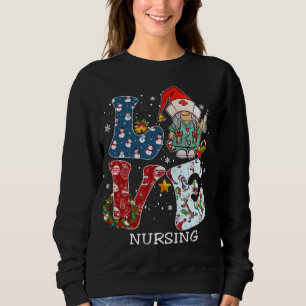 Sudadera LOVE Gnome Navidades de Enfermería Pajama