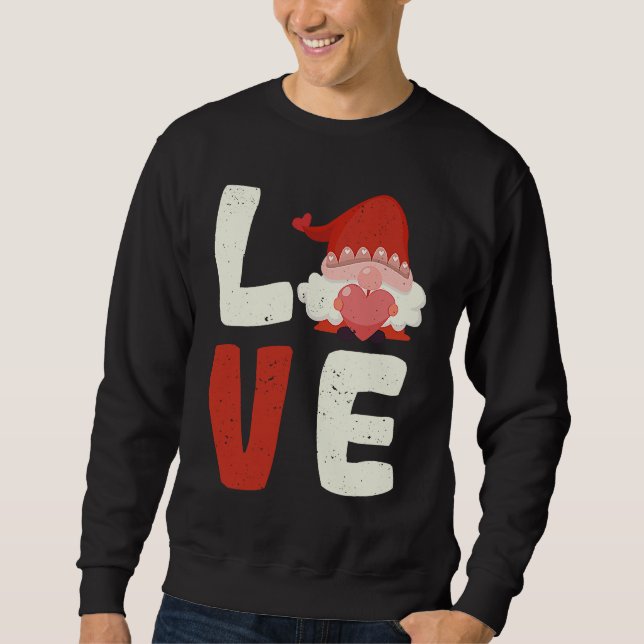 Sudadera Love Gnome Valentine's Day  V Day Gnomes  Couples (Anverso)
