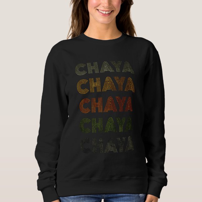 Sudadera Love Heart Chaya Grungevintage Style Black Chaya (Anverso)
