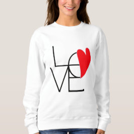 Sudadera LOVE Heart T-Shirt – Minimalist Romantic Design