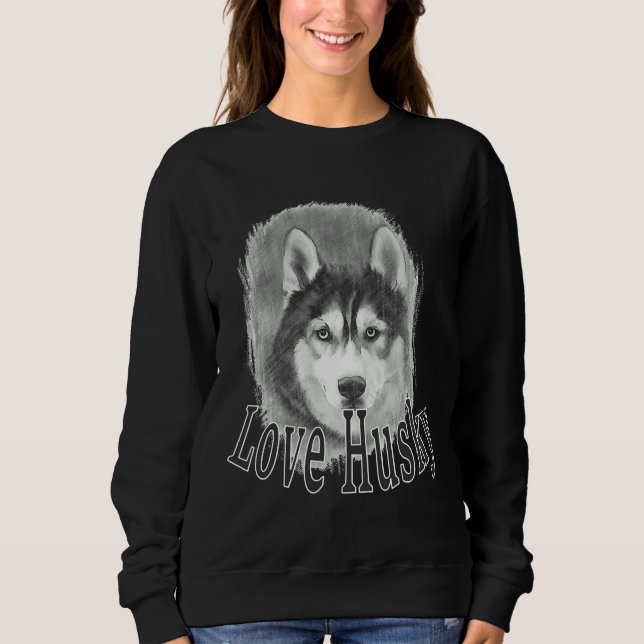 Sudadera Love Husky (Anverso)