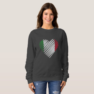 Sudadera Love Italy Heart Italia Shirt Italiano Roots
