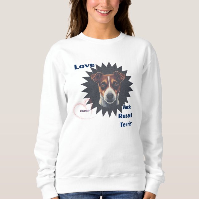 Sudadera Love Jack Russell Terrier ビンテージ風♡ (Anverso)