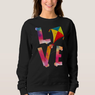 Sudadera Love Kite Flying National Kite Month Kite Enthusia