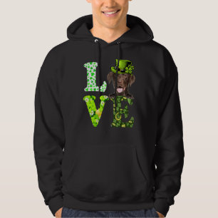 Sudadera Love Labrador St Patrick's Day Shamrock Irish Dog