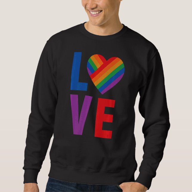 Sudadera Love Lgbt Pride (Anverso)