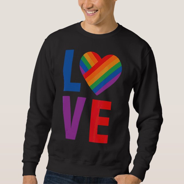 Sudadera Love Lgbt Pride (Anverso)
