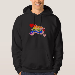 Sudadera Love Lgbt Q Retro Bandera Arcoiris Gay Orgullo All