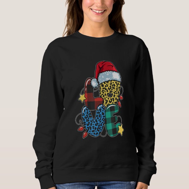 Sudadera Love Love Christmas Christmas Tree Christmas Time (Anverso)